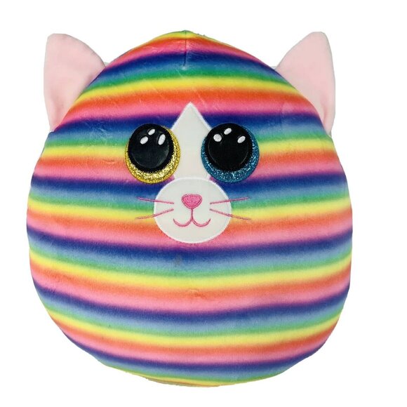 Rainbow Caticorn Plush Pillow Heather The Unicorn Cat Stuffed Animal Soft Squish - Picture 8 of 12